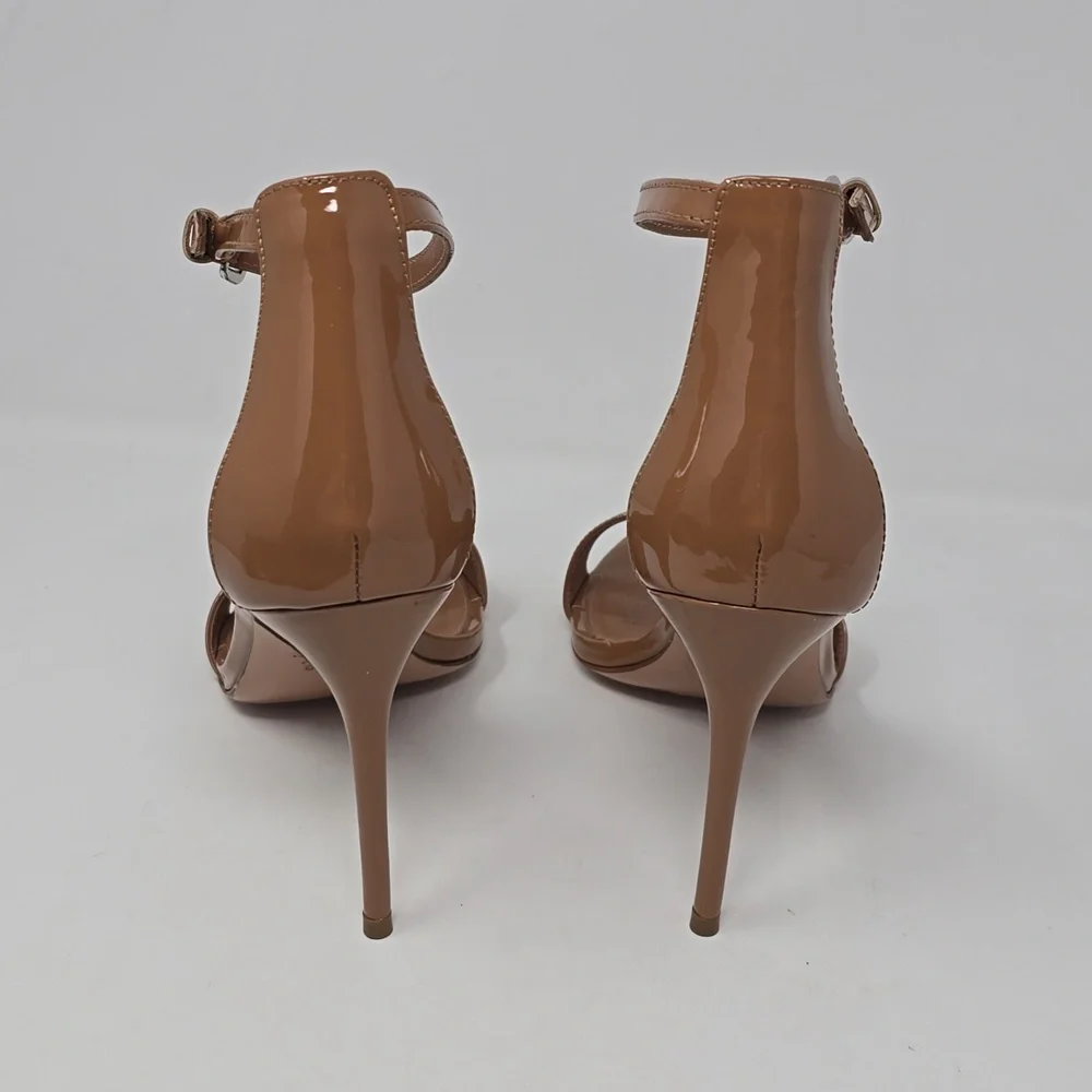Rebecca Allen The two Strap Sandals Heel Medium Brown Color Size 8.5